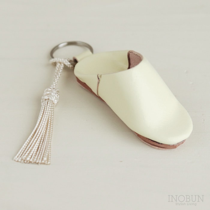 ミニバブーシュ キーホルダー cocomorocco ココモロッコ ミントクリーム サブラ タッセル付き セール