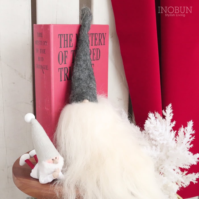 トムテ クリスマスインテリア ノルディカ サンタクロース  グレーハット/ホワイトヘア クリスマスプレゼント 北欧