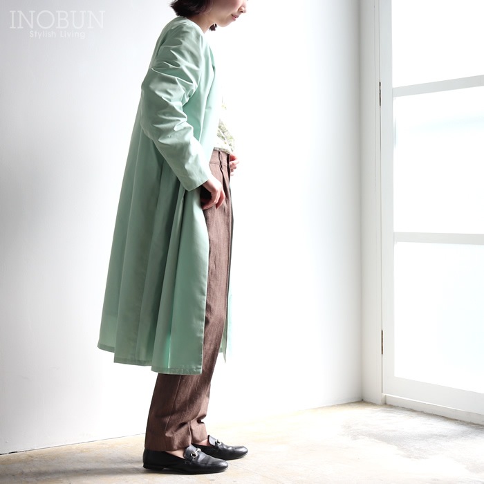 アウター イノブン別注 思い出深く Crespi 裏リバティ ハーフコート 