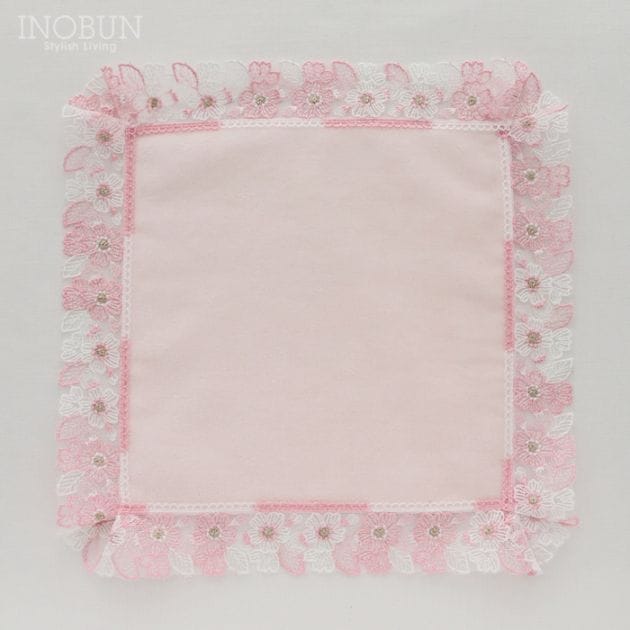 近沢レース店 桜便り ピンク シーズンタオルハンカチ