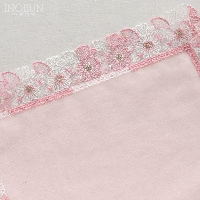 近沢レース店 桜便り ピンク シーズンタオルハンカチ