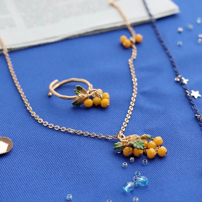 パルナートポック ミモザ ネックレス 花 アクセサリー Palnart Poc