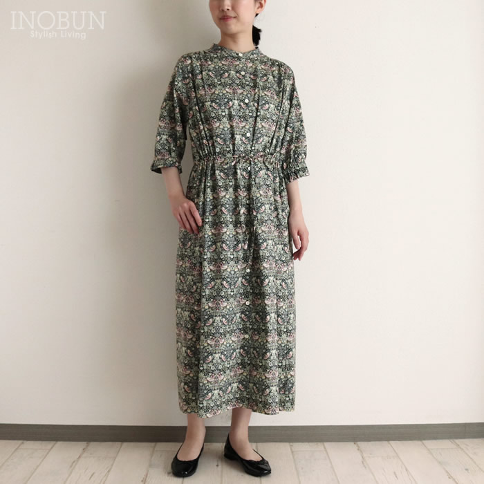 sosotto リバティウエストドロストワンピース ストロベリーシーフ 