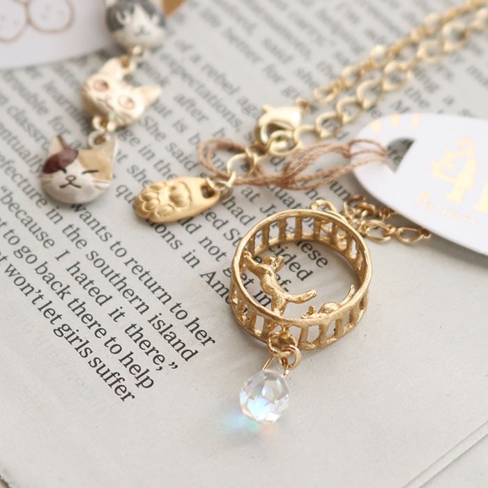 パルナートポック インフィニティループ ネックレス フィーアエフ 猫 アクセサリー