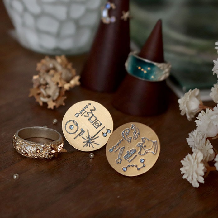 パルナートポック ゴールデンレコード ピアス アクセサリー