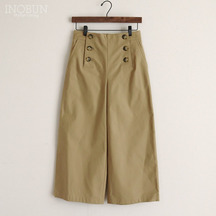 Vent d'ouest ムラ糸バックサテンストレッチ マリンパンツ ベージュ 38サイズ ヴァンドウェスト 日本製