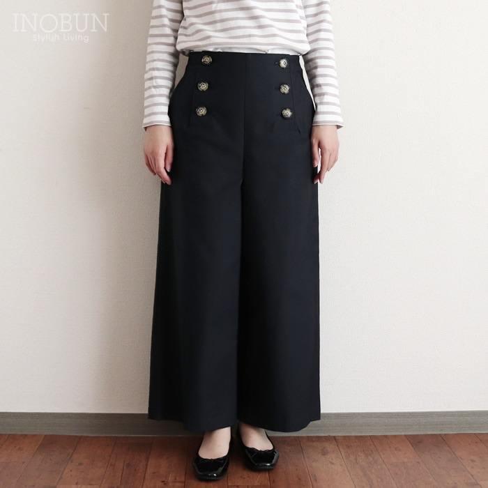 Vent d'ouest ムラ糸バックサテンストレッチ マリンパンツ ネイビー 38サイズ ヴァンドウェスト 日本製