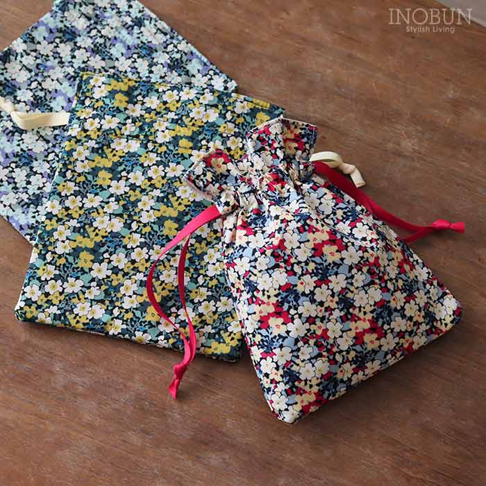 flower さま　専用ページ　リバティ　巾着　ハンドメイド リバティ 巾着 ポーチ S Katie's ケイティズ レッド イノブン
