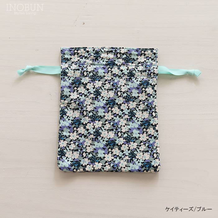 flower さま　専用ページ　リバティ　巾着　ハンドメイド リバティ 巾着 ポーチ S Katie's ケイティズ ブルー イノブン