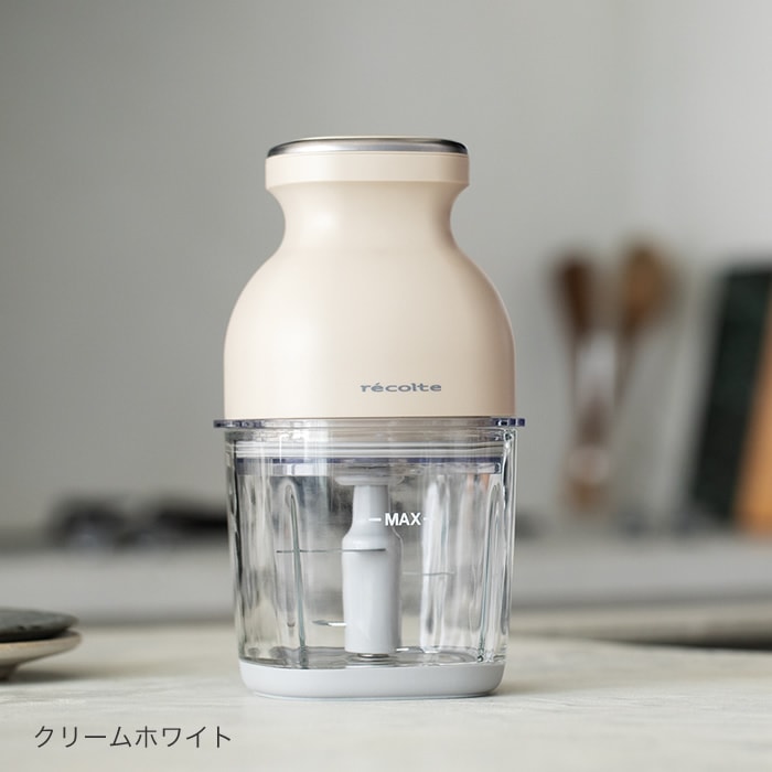 レコルト　コードレス　カプセルカッターボンヌ（クリームホワイト）　RCP-7 レコルト コードレス カプセルカッター ボンヌ クリームホワイト