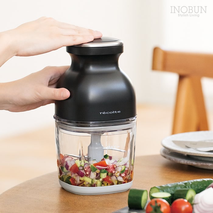 コードレス型プロセッサー ボンヌRCP-7 (Bk)（1個） レコルト コードレス カプセルカッター ボンヌ ナチュラル