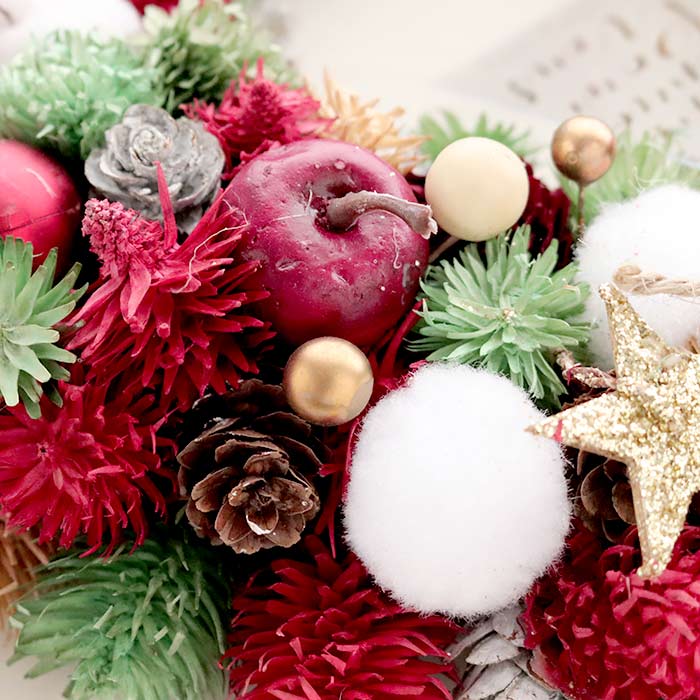 クリスマスリース ナチュラルリース ホリデーポップ L クリスマス