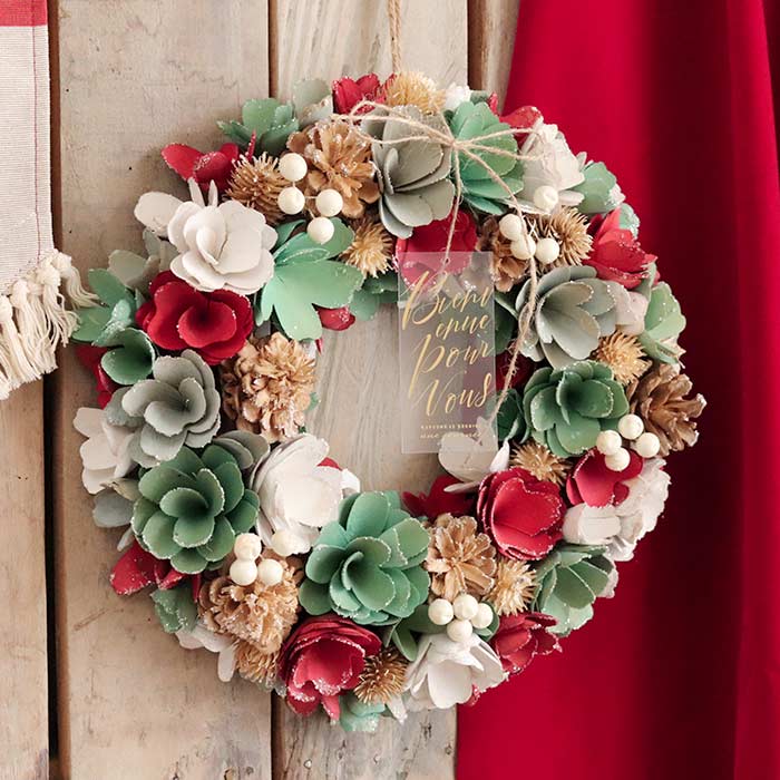 クリスマース ナチュラルリース フレンドリークリスマス L クリスマス