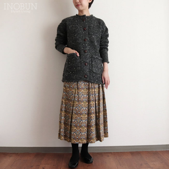 Parkes別注カラー リバティコーデュロイ ワンピース Strawberry Thief  