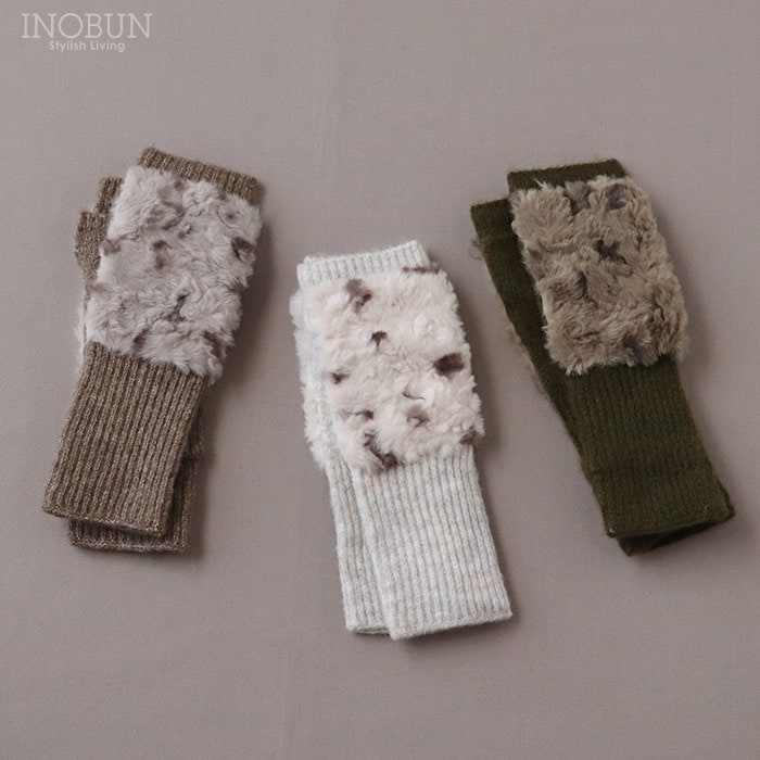 お値下げ！ イタリア inverni インヴェルニ ファー付き手袋 ドゥ