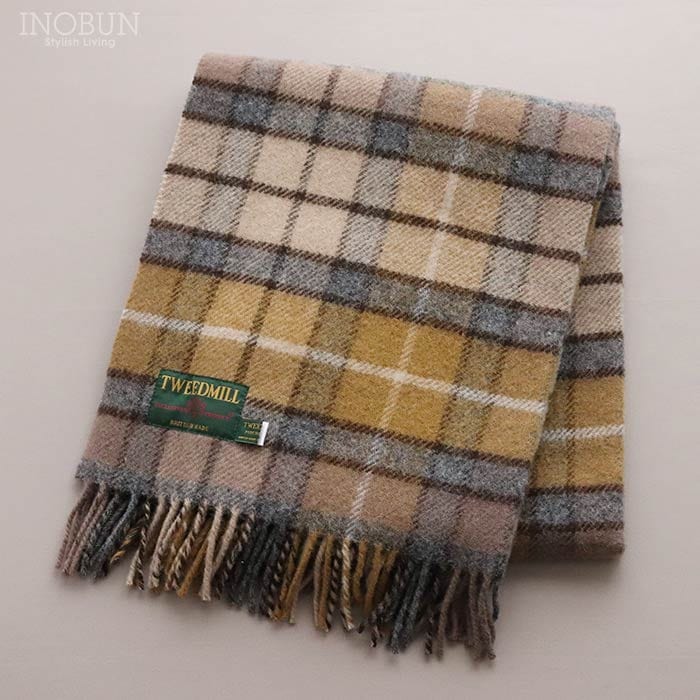 TWEEDMILL ブランケット ラグ 70 x 183 Natural Buchanan ひざ掛け