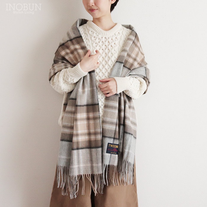 TWEEDMILL ラムウール ストール 70 x 190 McKellar 大判 マフラー ひざ掛け 肩掛け ツイードミル