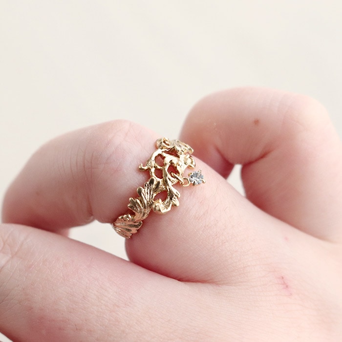 パルナートポック アカンサス リング 指輪 フリーサイズ アクセサリー