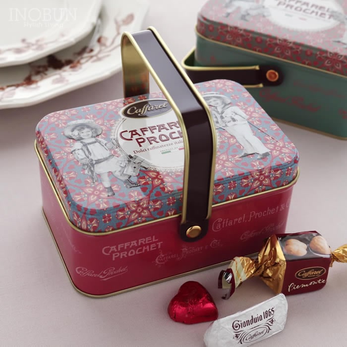 カファレル Caffarel バスケット缶 ビター 9粒入