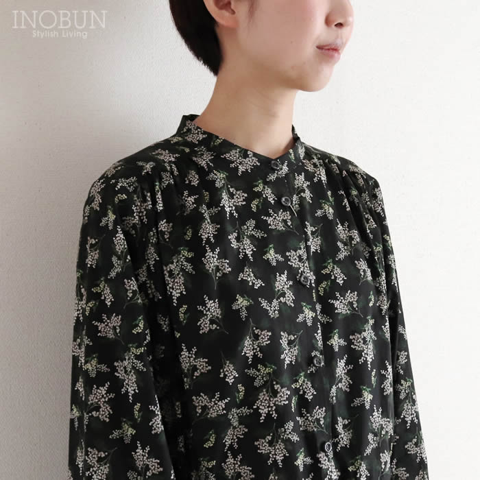 再入荷予定なし】Crespi リバティ ドロストリボンワンピース Ms Mimosa