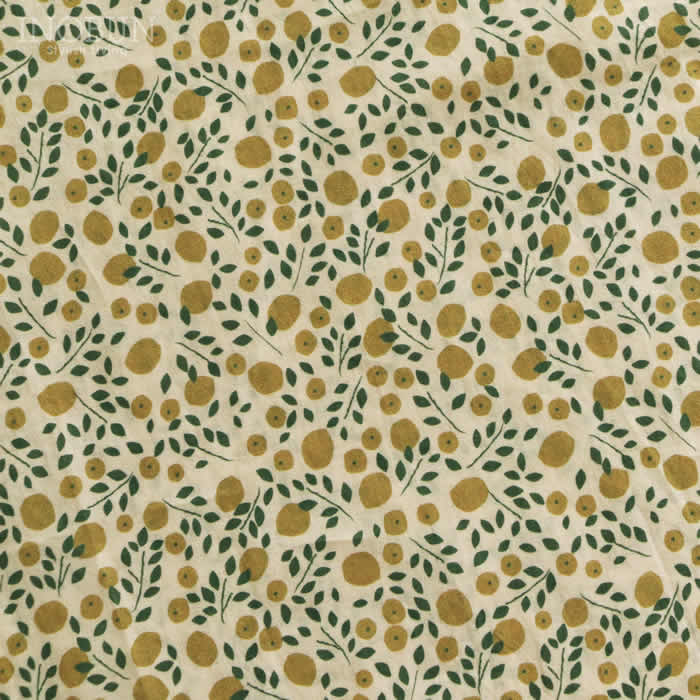 PONT DE CHALONS シトロンプリントブラウス オフホワイト ポンデ