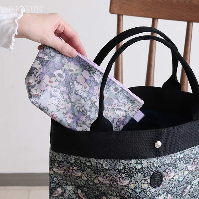 HUG O WaR home&garden リバティプリントのマチ付きポーチ ソープ