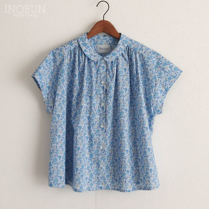 再入荷予定なし】イノブン別注 Vent d'ouest リバティ 丸襟
