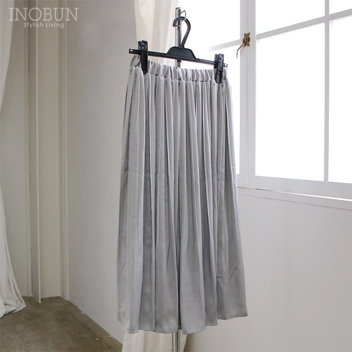 再入荷予定なし】sosotto アンティークサテン消しプリーツスカート