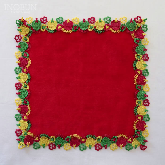 近沢レース　シーフード　ハンカチ 今治タオル - 近沢レース タオル ハンカチ 朝食 & シーフード 2