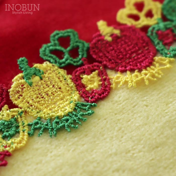 完売】近沢レース店 パプリカ 6月 イエロー シーズンタオルハンカチ