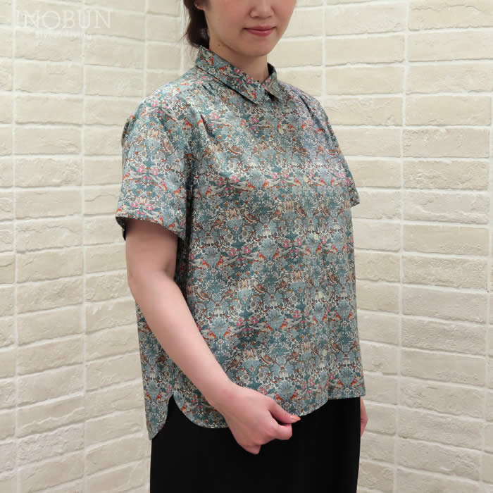 再入荷予定なし】J.Sloane リバティ 半袖 ギャザーレギュラー