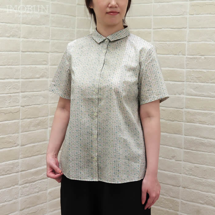 専用❗️J.sloane liberty ストロベリーシーフ　ワンピース 再入荷予定なし】J.Sloane リバティ 半袖 パイピングスタンド