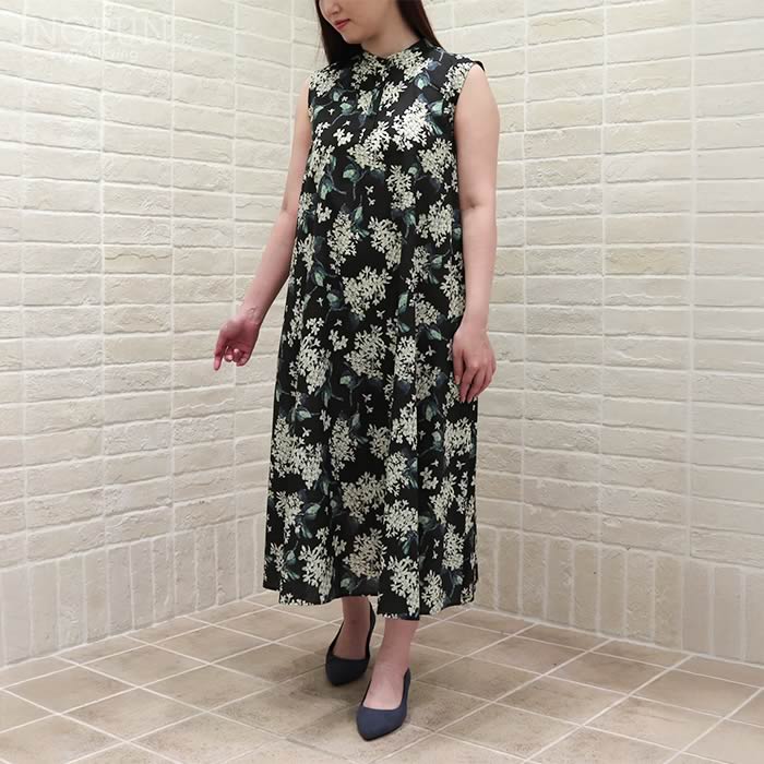 センソユニコ　【芽風】　ロングチュニック　膝丈ワンピース　アシンメトリー センソユニコ 【芽風】 ロングチュニック 膝丈ワンピース