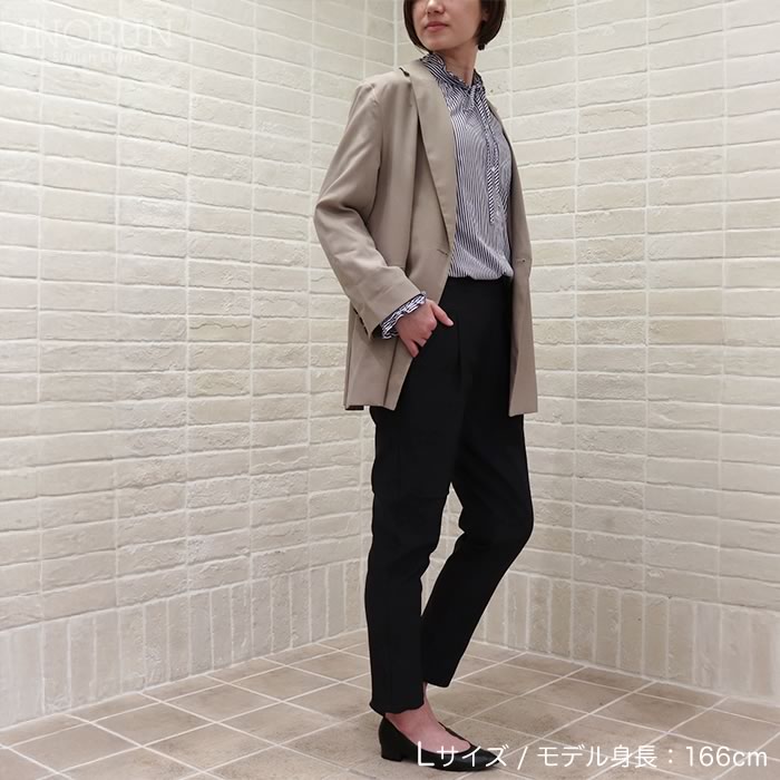 コンフィパンツ L ブラック イノブンオリジナル ストレッチ きれいめ 大人カジュアル 細見え美脚パンツ