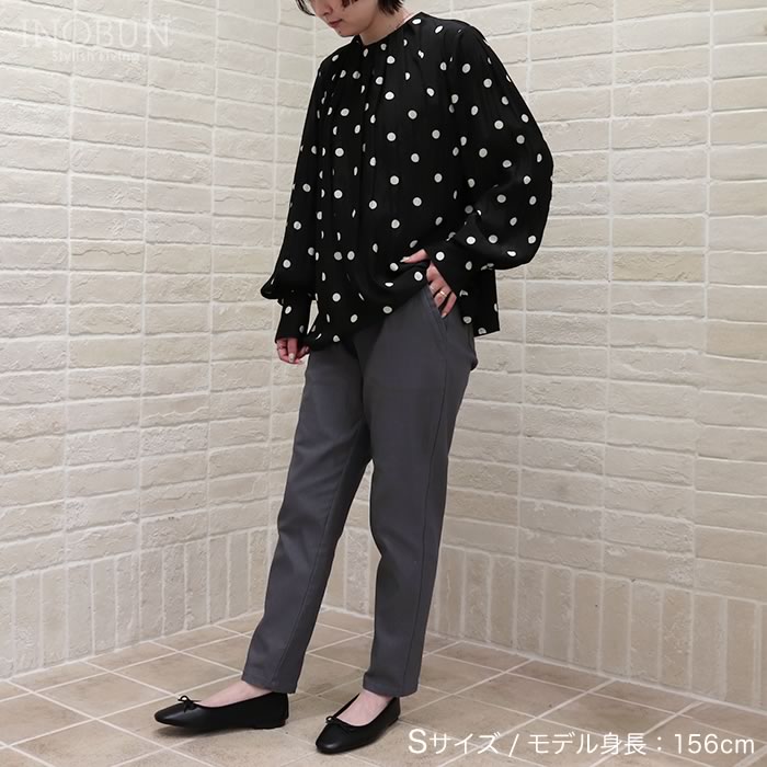 CELINE / セリーヌ | リボン結びした状態でトルソー撮影お願いします。 | リネン コットン リボン プルオーバー ブラウス | 38 | ネイビー | レディース セリーヌ×久保田紗友【スタイリスト長澤実香のモードの解釈】 | GINGER