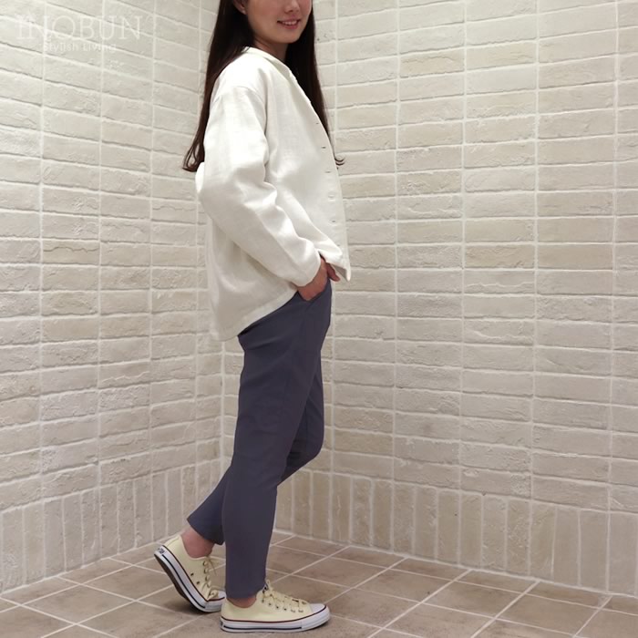 コンフィパンツ M グレー イノブンオリジナル ストレッチ きれいめ