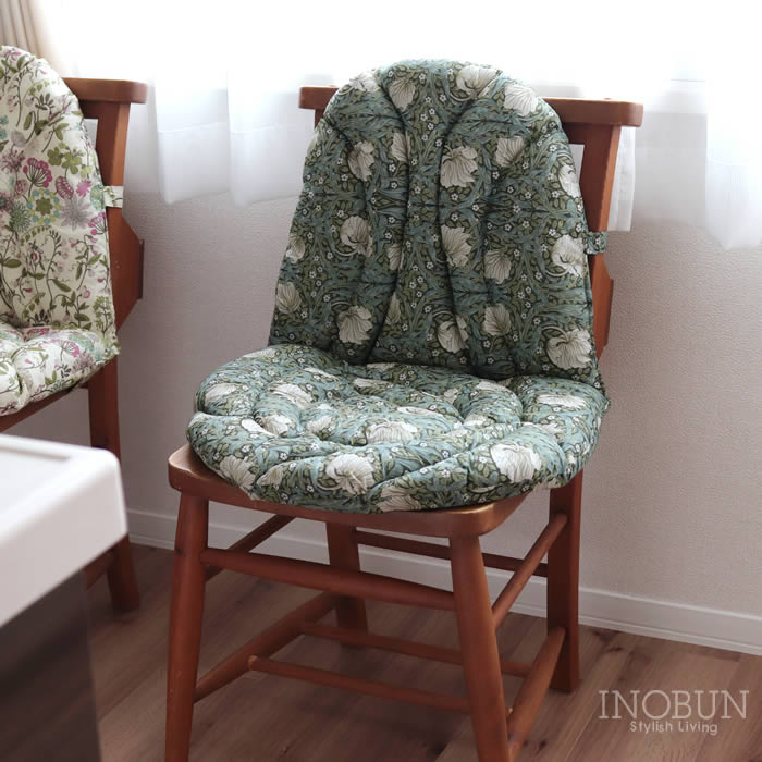 限定価格 キルト イスシートクッション クラシカルフラワー チェアクッション 腰サポート キルトのある暮らし