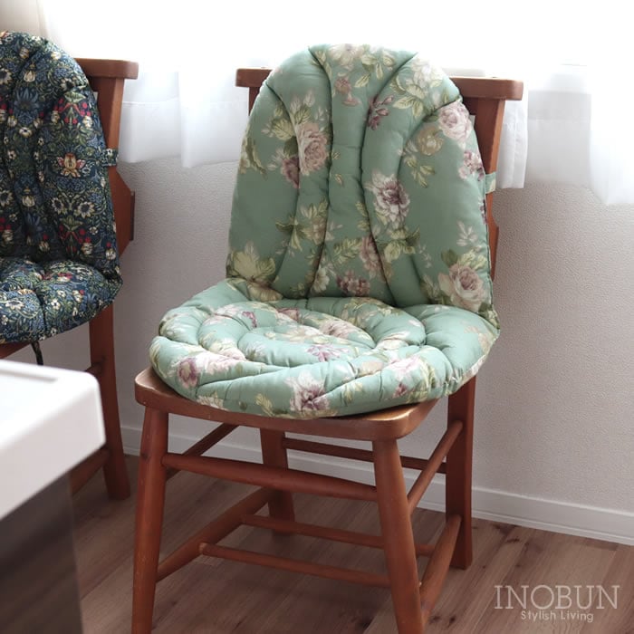 限定価格 キルト イスシートクッション モダンローズ チェアクッション 腰サポート キルトのある暮らし