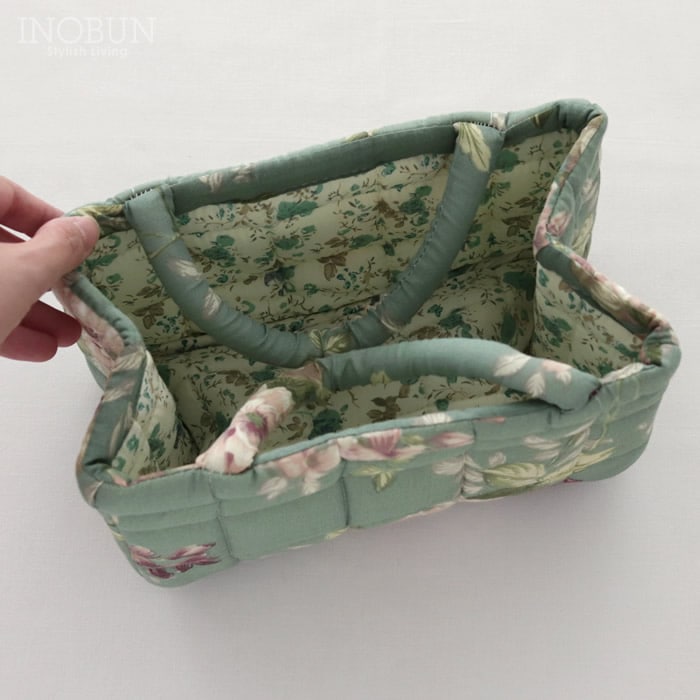 限定価格 キルト ミニソフトバスケット モダンローズ 収納バスケット
