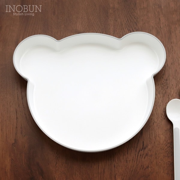 子供用食器 tak キッズディッシュ ベア クマ型プレート グレー 日本製 ベビー 食器 ご出産祝い