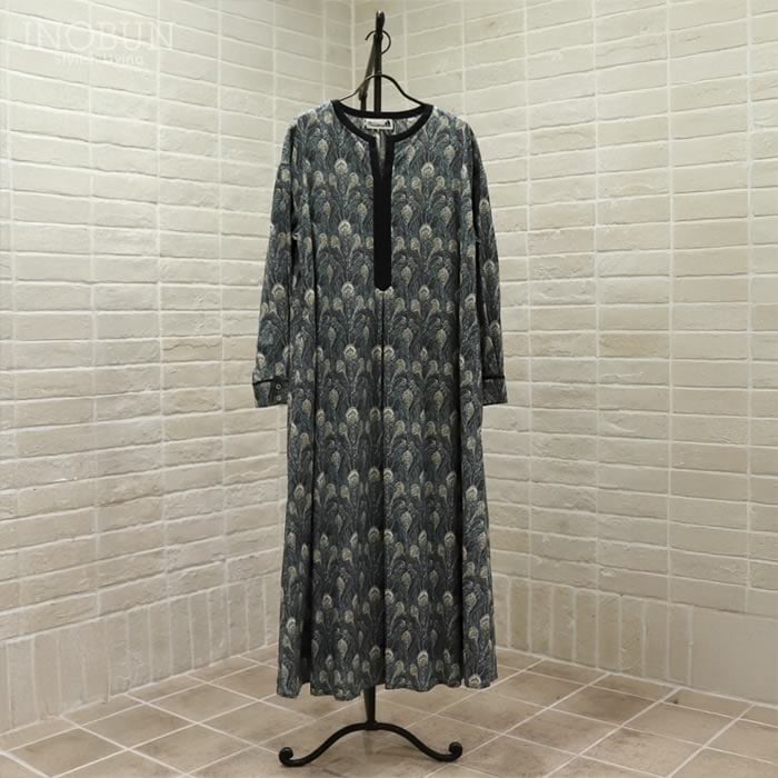 Michel Beaudoin リバティワンピース michel beaudouin | リバティ ギャザースリーブワンピース - Daja