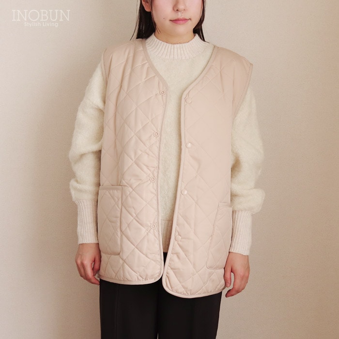 ベージュ キルティングデザイン ベンチ*3 ベージュ キルティングデザイン ベンチ*3