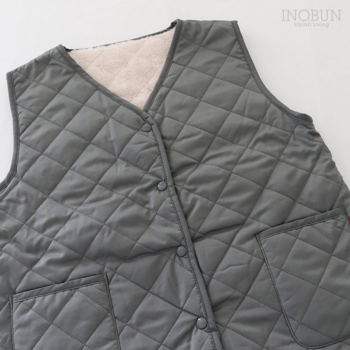 MOI モイ キルトベスト キルティングベスト Daily Quilt2 M モスグレー INOBUN イノブン
