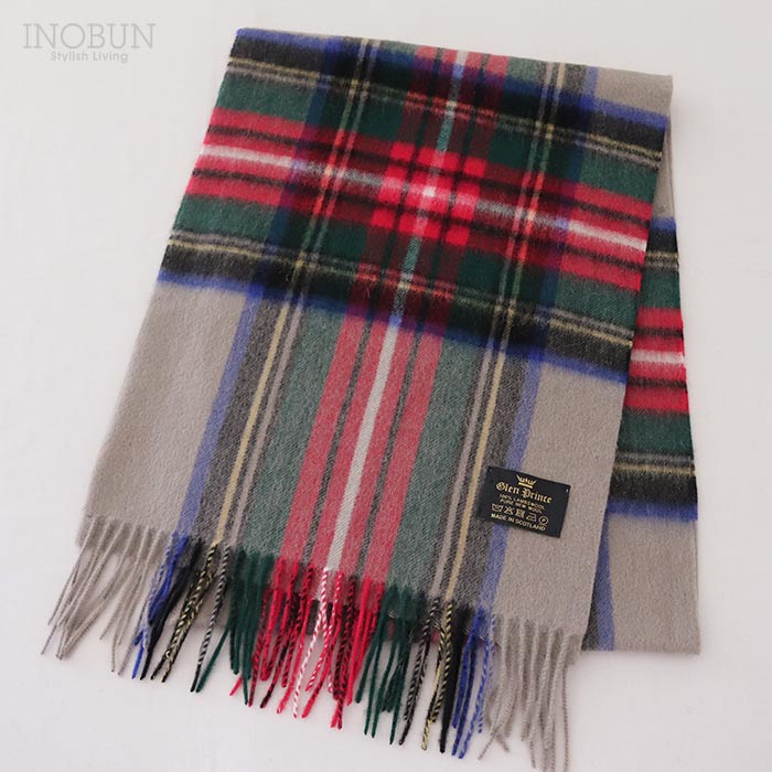 Glen Prince マフラー ブラウン系 TK302 190 x 35cm グレンプリンス