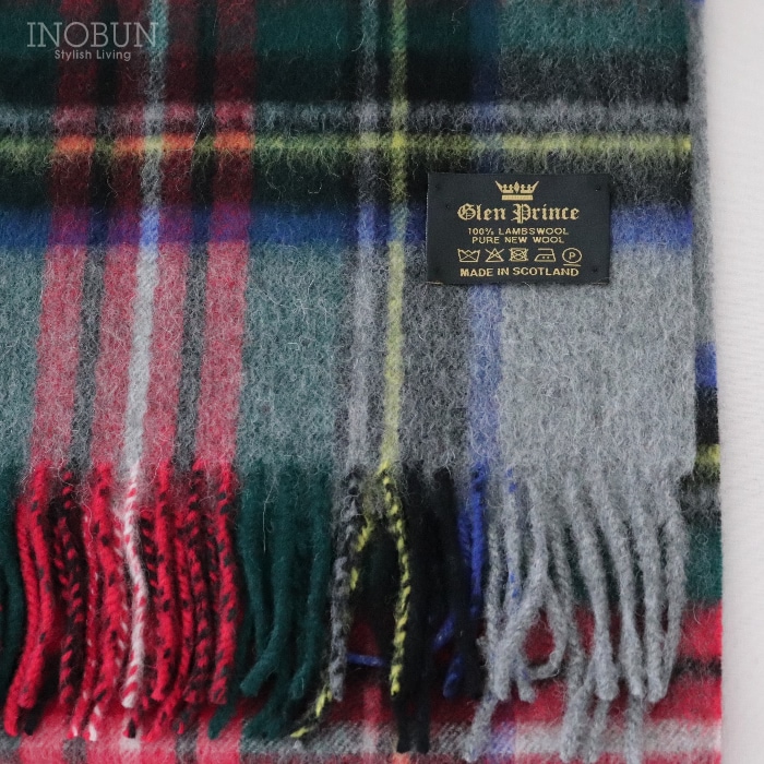 Glen Prince マフラー ライトグレー系 TK306 190 x 35cm グレン