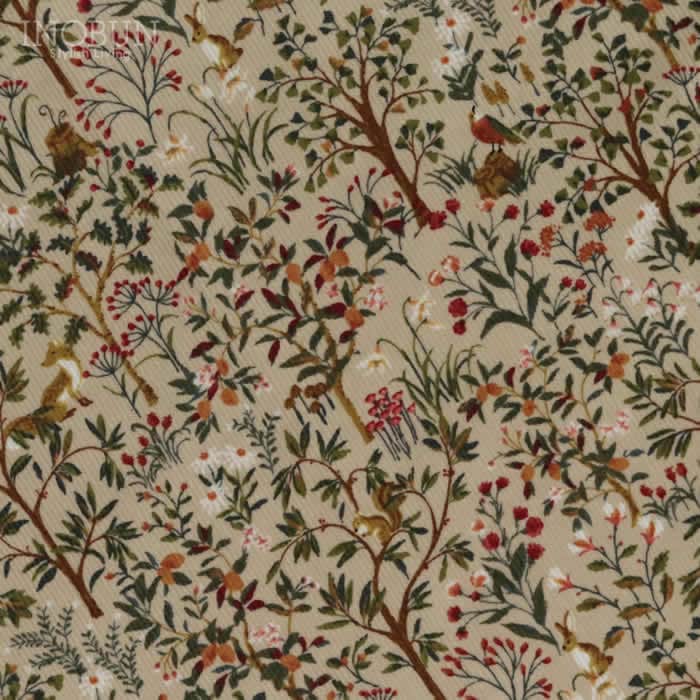 Parkes スタンドカラー レギュラーシャツ 森の動物 21Wコーデュロイ