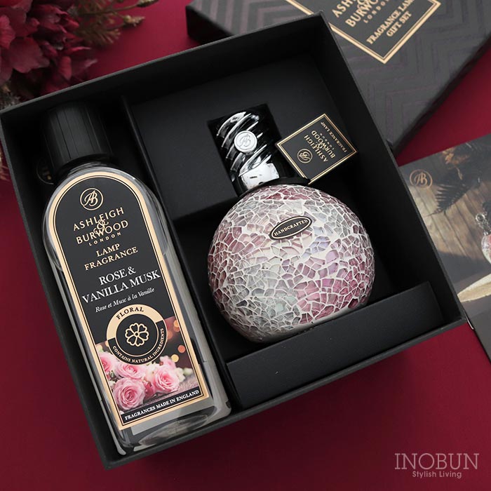 フレグランスランプ ギフトセット フロスティッドローズ/ローズ