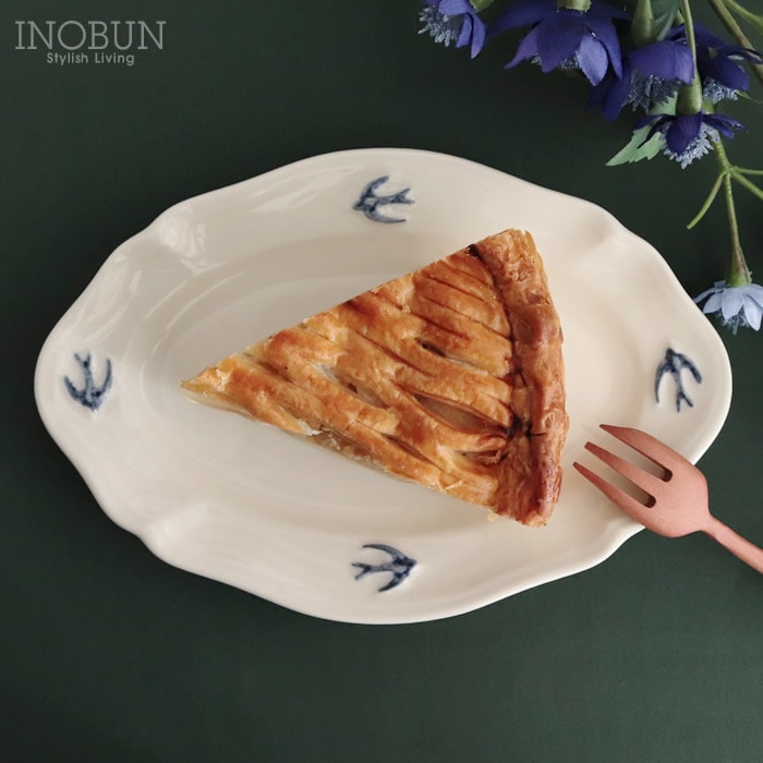 スタジオエム アーリーバード オーバルプレート S 日本製 青い鳥 食器