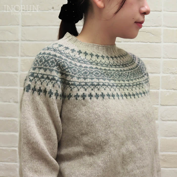 Harley of Scotland フェアアイルセーター ベージュ系 ハーレーオブ