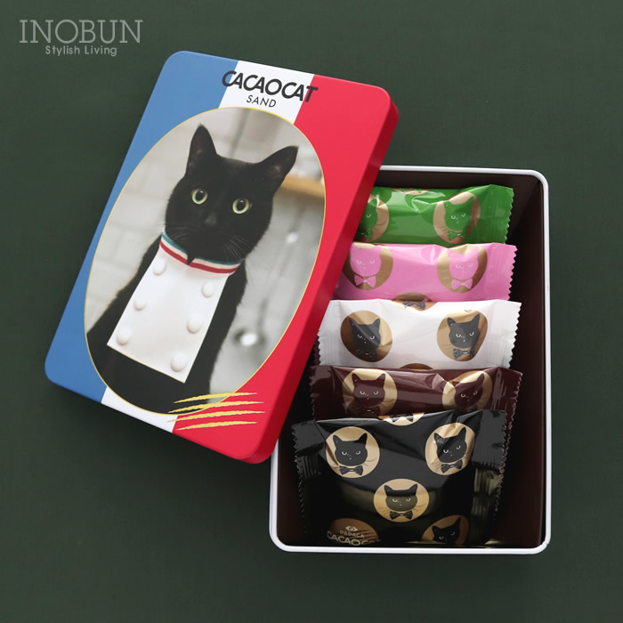 猫田 CACAOCAT SAND 缶 ミックス5個入り CAT ラングドシャ DADACA